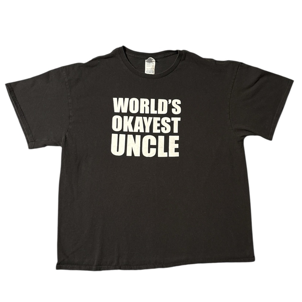 Delta Black T-Shirt with White Text